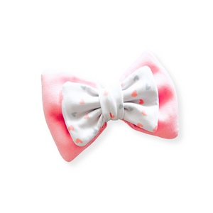 Double Bow Tie | Cotton Candy Kisses Pink