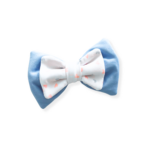 Double Bow Tie | Cotton Candy Kisses Blue