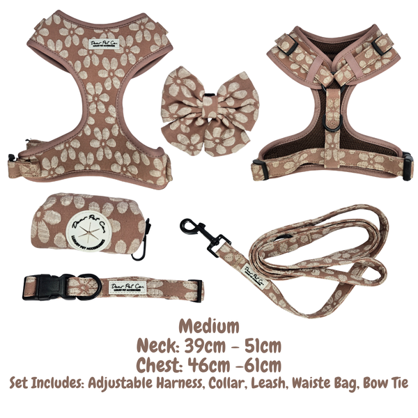 Dear Pet | Adjustable Harness Set Blossom Elegance