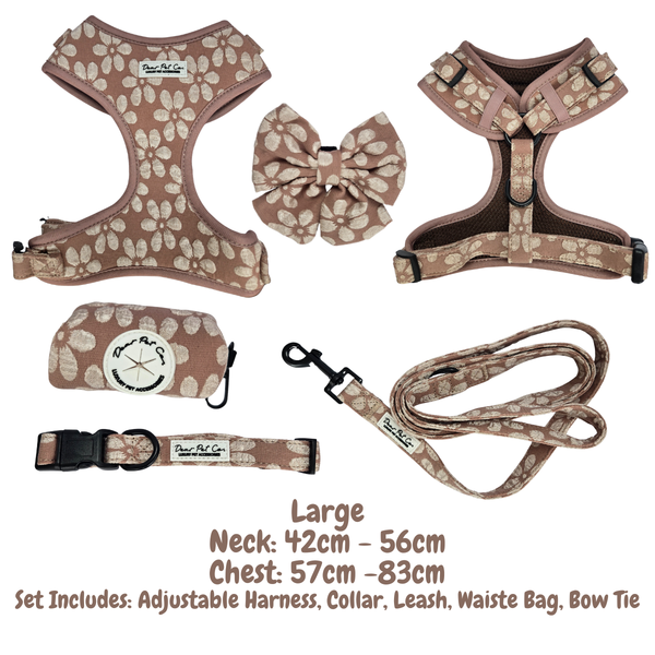 Dear Pet | Adjustable Harness Set Blossom Elegance