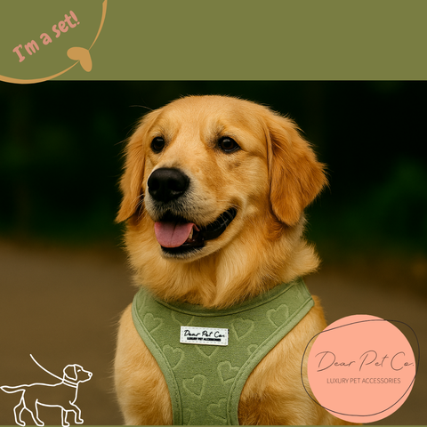 Dear Pet | Adjustable Harness Set Love in the Leaves