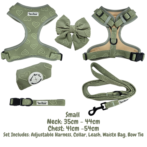 Dear Pet | Adjustable Harness Set Love in the Leaves