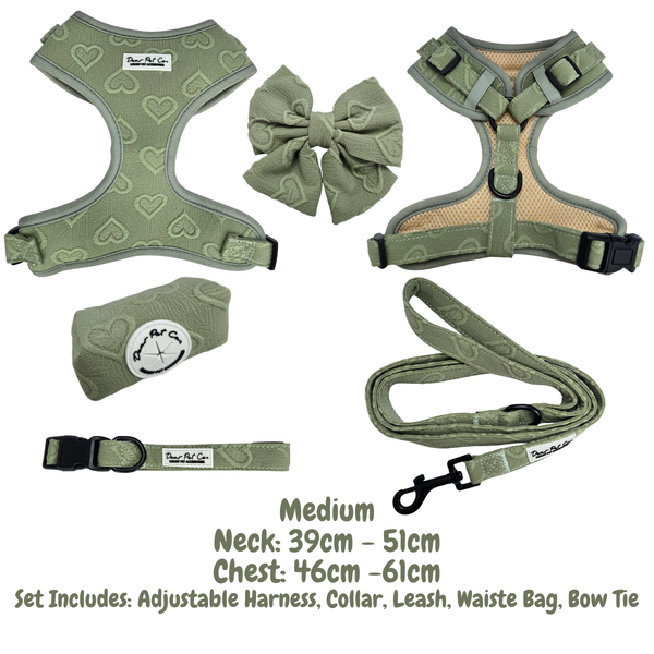 Dear Pet | Adjustable Harness Set Love in the Leaves