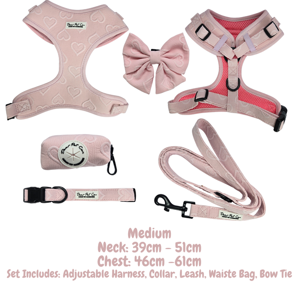 Dear Pet | Adjustable Harness Set Sweetheart Strolls