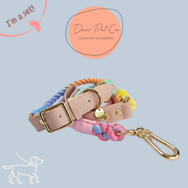 Dear Pet | Adjustable Rope Range Set Multi Pastel Macaron