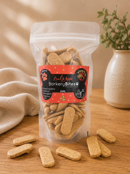 Barkery Bites Wheat-Free Lamb & Apple Treats | 400g
