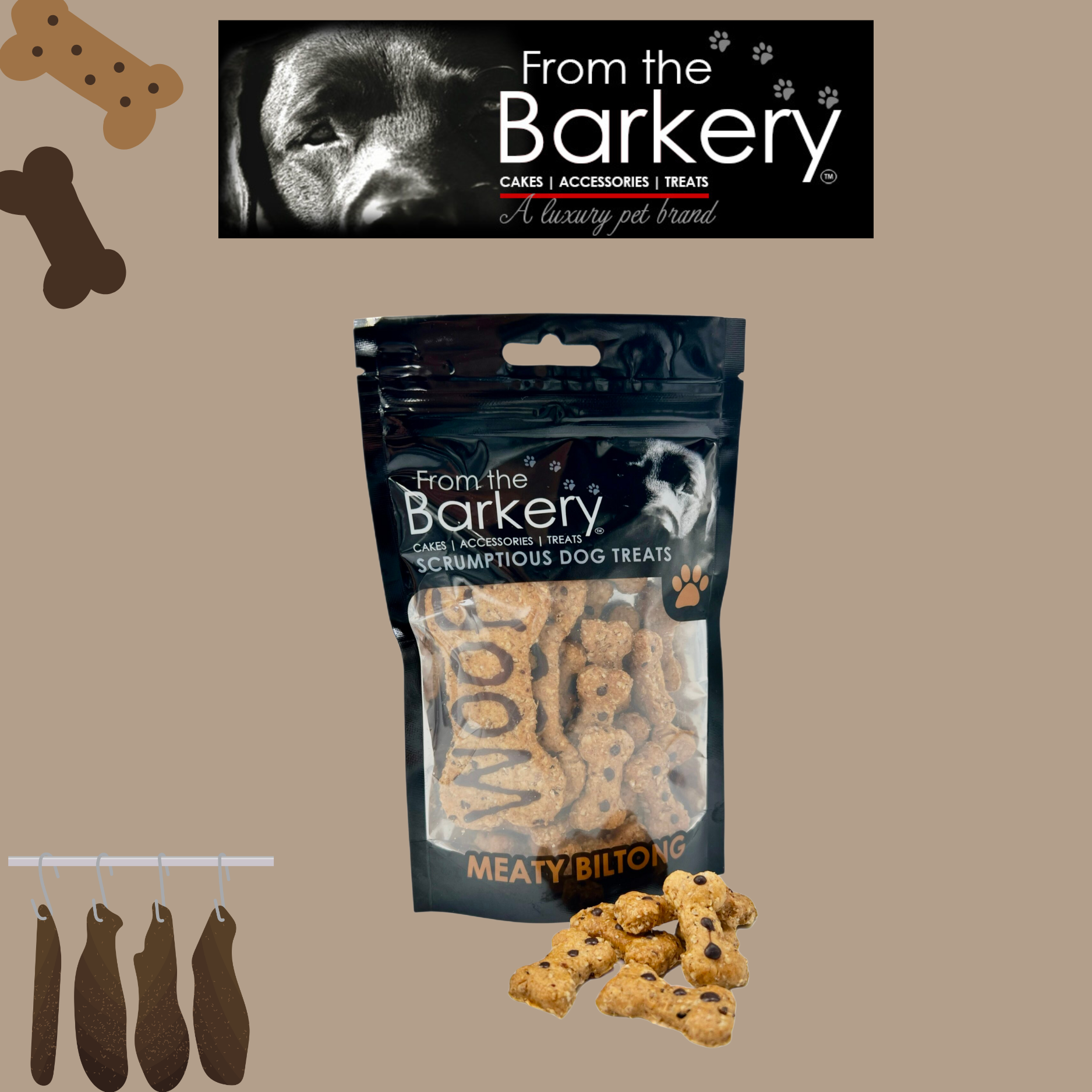 From the Barkery | Biltong Biscuits (100g)