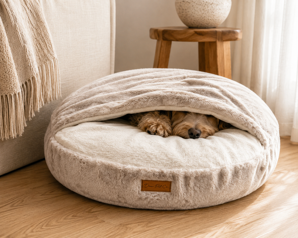 Dear Pet Co Burrow Pet Bed | Stone