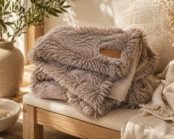 Dear Pet Co Calming Comfort Blanket | Taupe