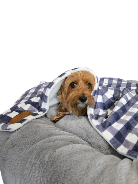 Fleece Pet Blanket | Checkered