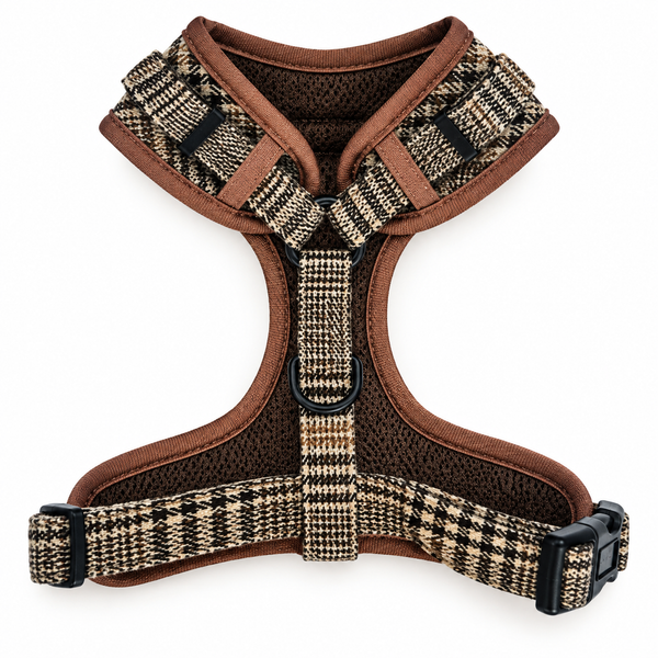 Dear Pet Co | Chestnut Checks Adjustable Harness