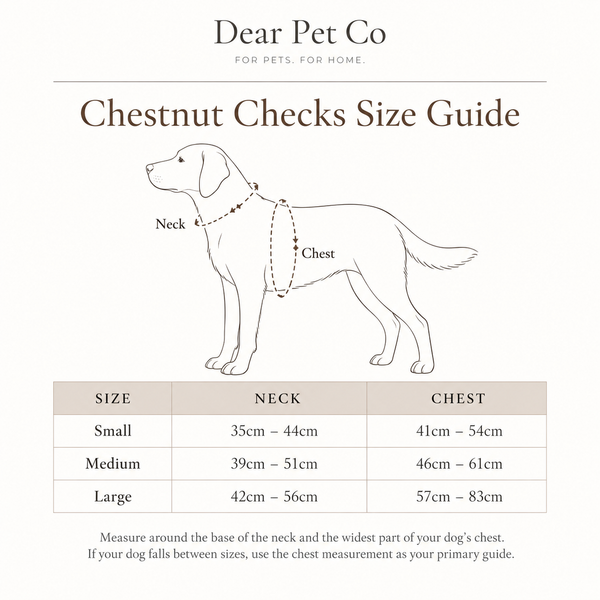 Dear Pet Co | Chestnut Checks Adjustable Harness