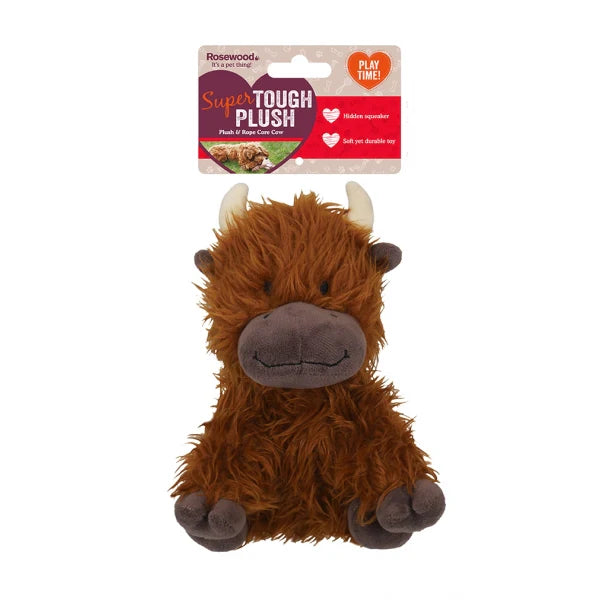 Pet Toy | Rosewood Chubleez Tough Rope Core Cow