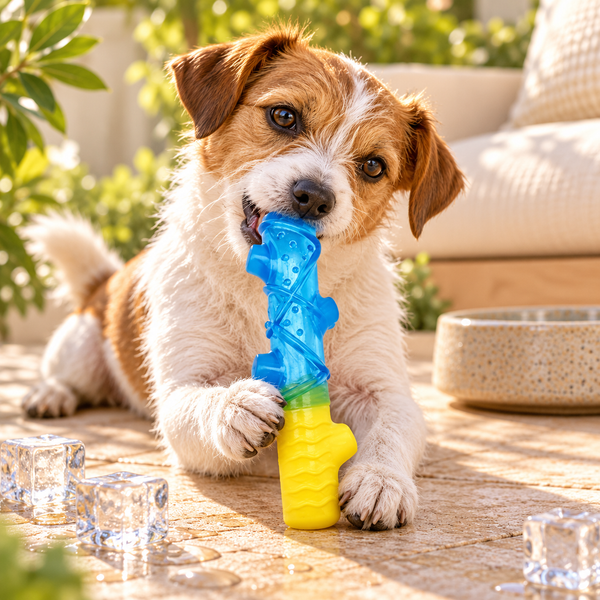 Cooling Textured Stick Dog Toy