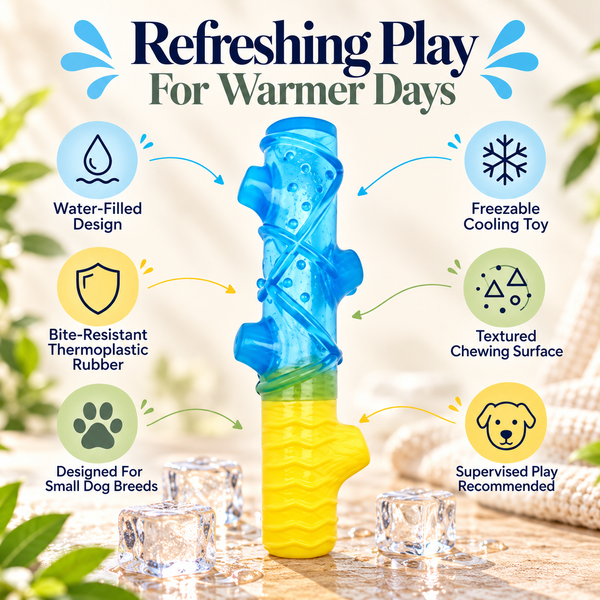 Cooling Textured Stick Dog Toy
