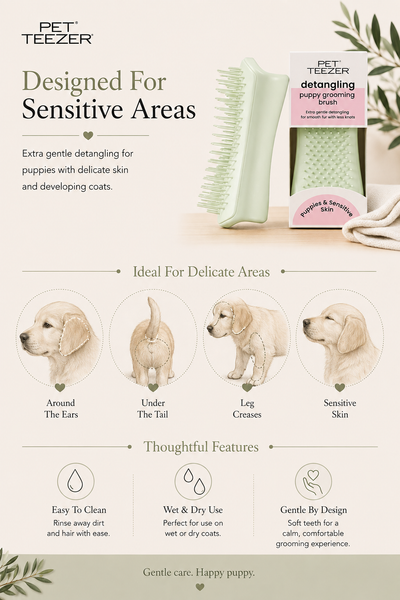 Pet Teezer Puppy Brush | Green