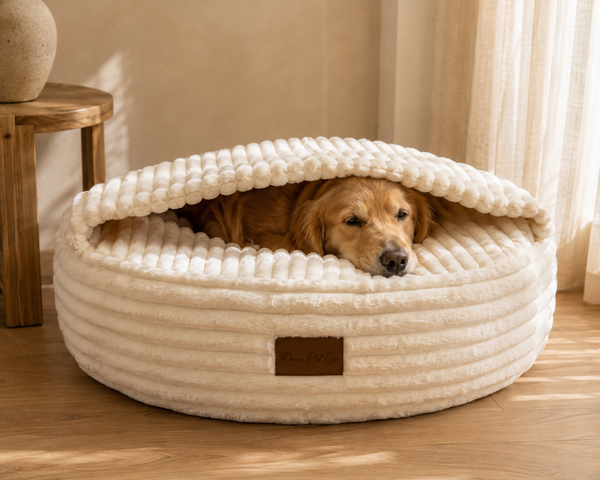 Dear Pet Co Burrow Pet Bed | Cream Cove