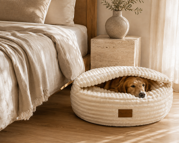 Dear Pet Co Burrow Pet Bed | Cream Cove