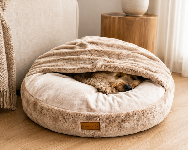 Dear Pet Co Burrow Pet Bed | Latte