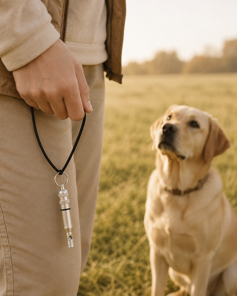 Dear Pet Co Dog Training Whistle | Silver