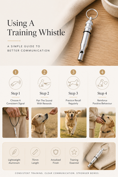 Dear Pet Co Dog Training Whistle | Silver