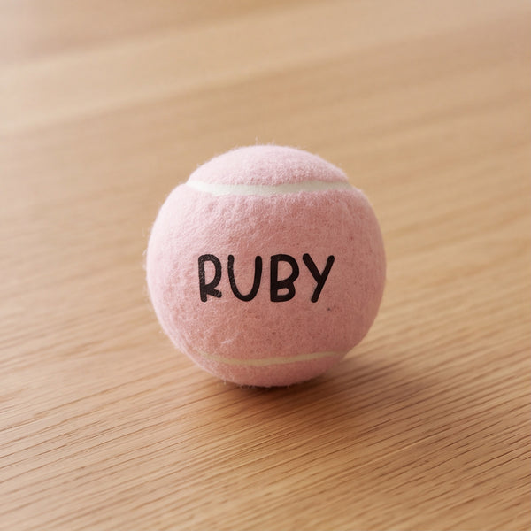 Dear Pet Co Personalised Tennis Ball | Blush Pink