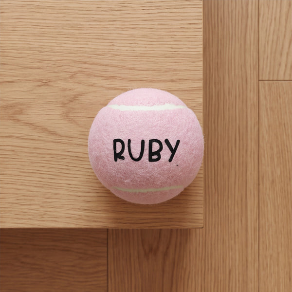 Dear Pet Co Personalised Tennis Ball | Blush Pink