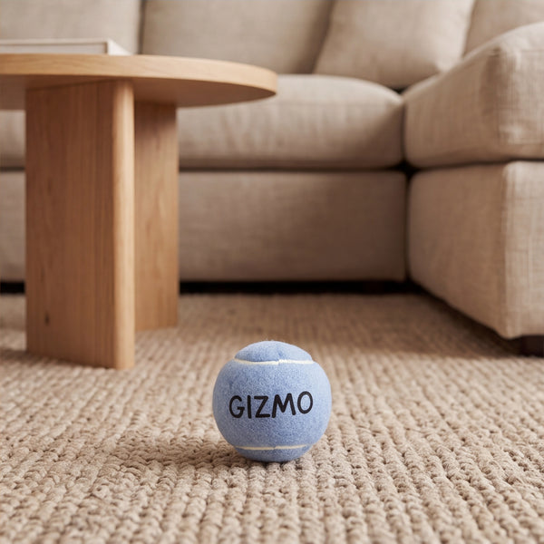 Dear Pet Co Personalised Tennis Ball | Powder Blue