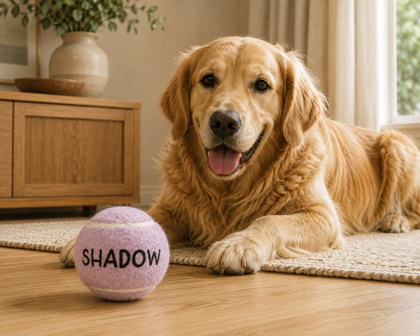 Dear Pet Co Personalised Tennis Ball | Soft Lilac