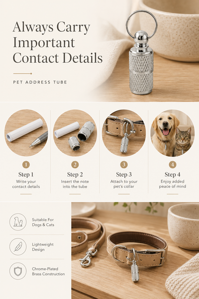 Dear Pet Co Pet Address Tube