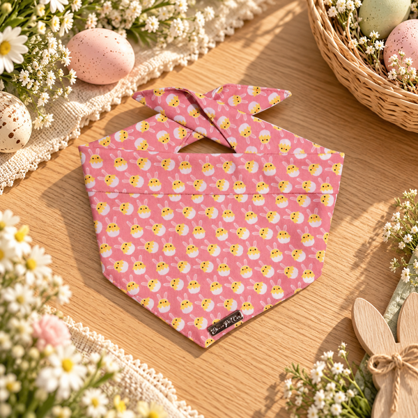 Dear Pet Co Bandana | Peepin Pink Chick