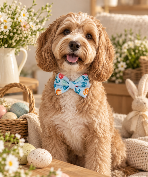 Dear Pet Co Bow Tie | Blue Bunny Bliss