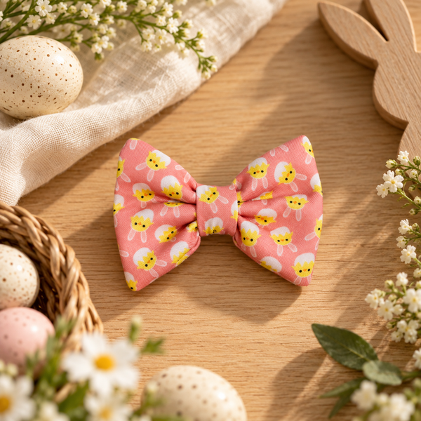 Dear Pet Co Bow Tie | Peepin Pink Chick