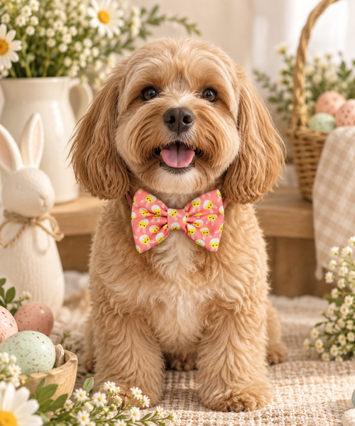 Dear Pet Co Bow Tie | Peepin Pink Chick
