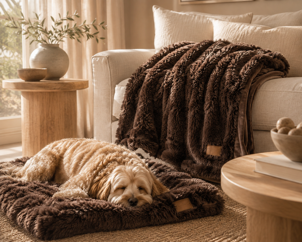 Dear Pet Co Calming Comfort Blanket | Cocoa