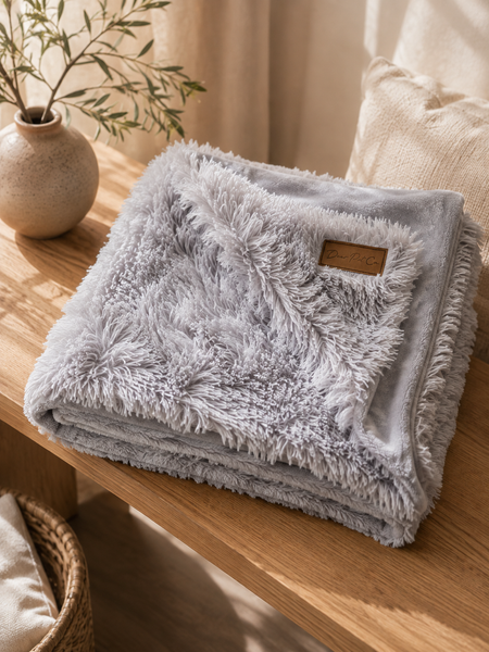 Dear Pet Co Calming Comfort Blanket | Light Grey