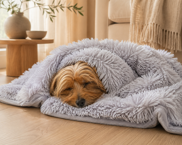 Dear Pet Co Calming Comfort Blanket | Light Grey