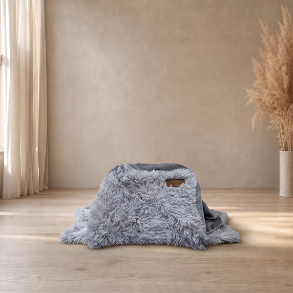 Dear Pet Co Calming Comfort Blanket | Light Grey
