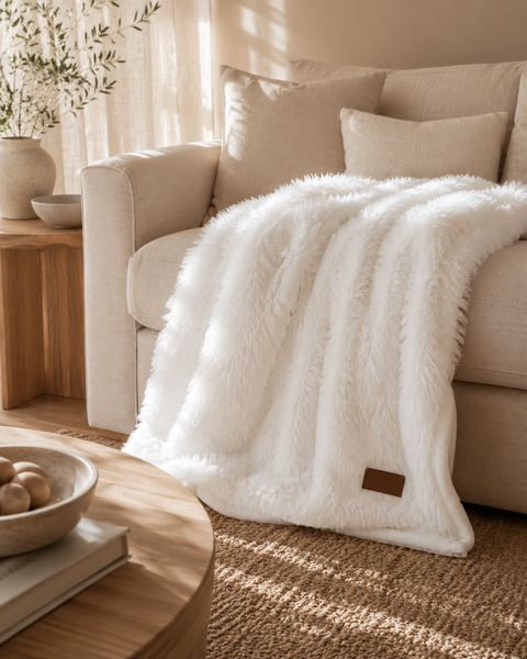 Dear Pet Co Calming Comfort Blanket | Whipped White