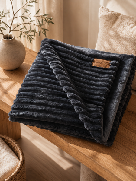 Dear Pet Co Corduroy Comfort Blanket | Smokey