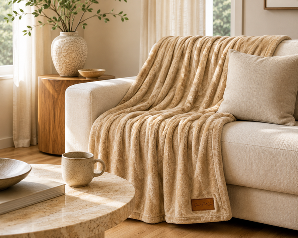 Dear Pet Co Plush Pet Blanket | Biscuit