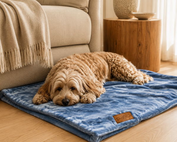 Dear Pet Co Plush Pet Blanket | Ocean Blue
