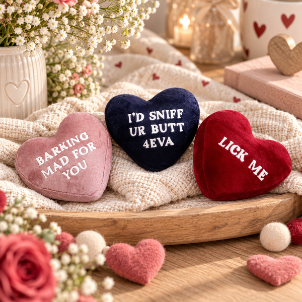 Dear Pet Co Valentine's Dog Toy Trio