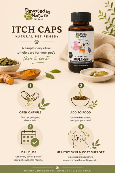 Devoted By Nature Itch Caps | Allergy & Skin Support for Pets