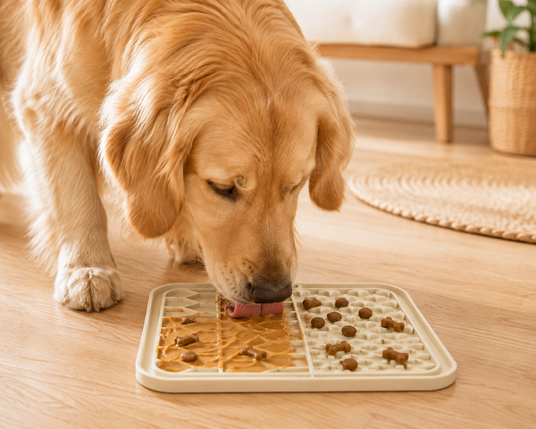 Dog & Cat Lick Mat | 15 x 15cm | Cream