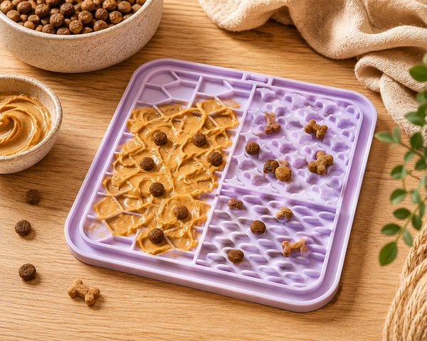 Dog & Cat Lick Mat | 15 x 15cm | Purple