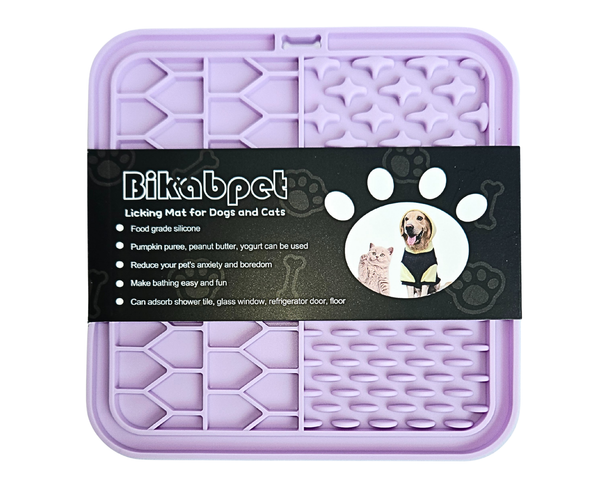 Dog & Cat Lick Mat | 15 x 15cm | Purple