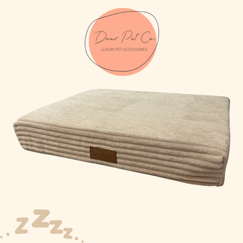 Flat Lounger Pet Bed | Cream