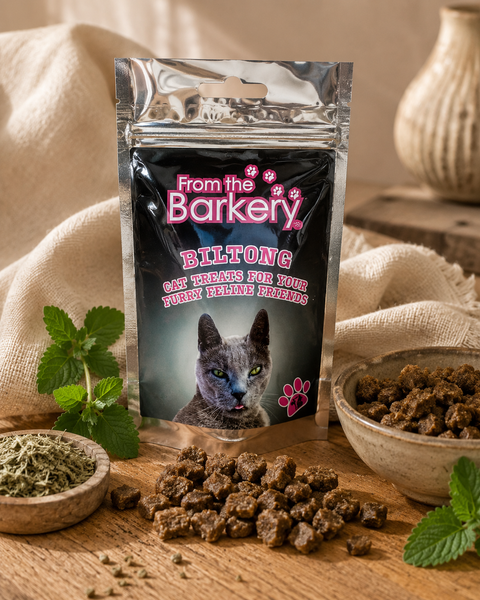 From The Barkery Biltong & Catnip Treatos | 40g