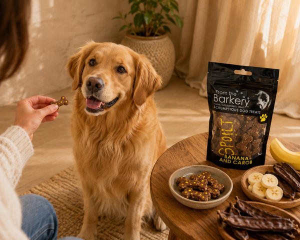 From The Barkery Banana & Carob Treato | 100g
